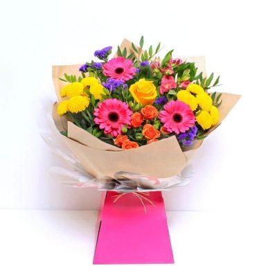 Vibrant hand tied bouquet