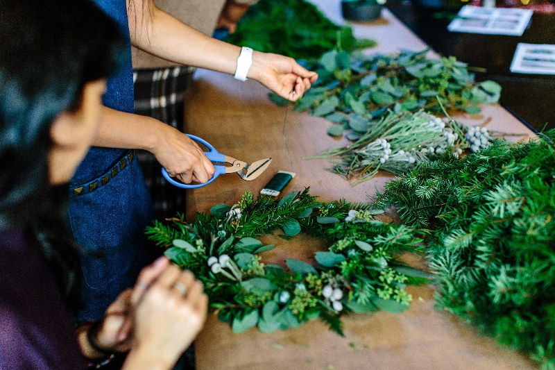 Wreath making workshop