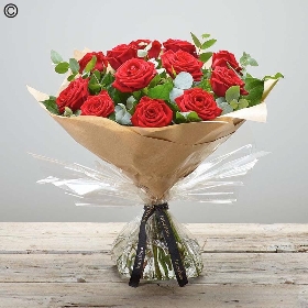 Red Rose Hand tied