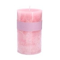 Pink Rose Scented Pillar Candle, Med